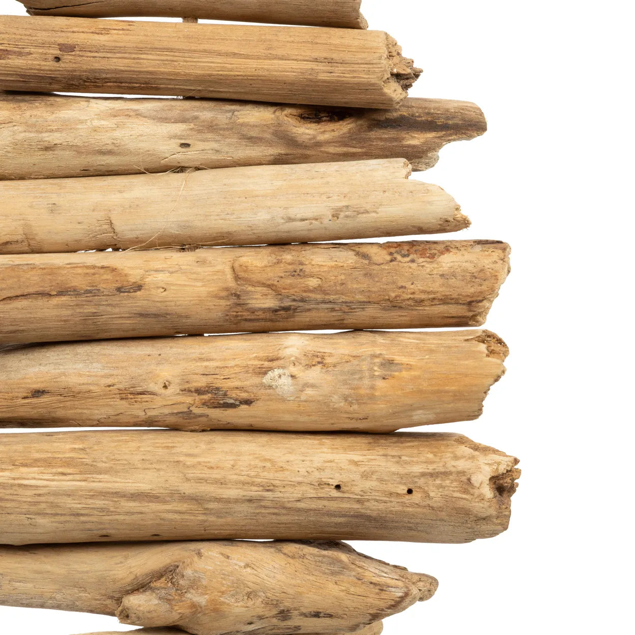 La brosse en bois flotté raphia par 2 pièces