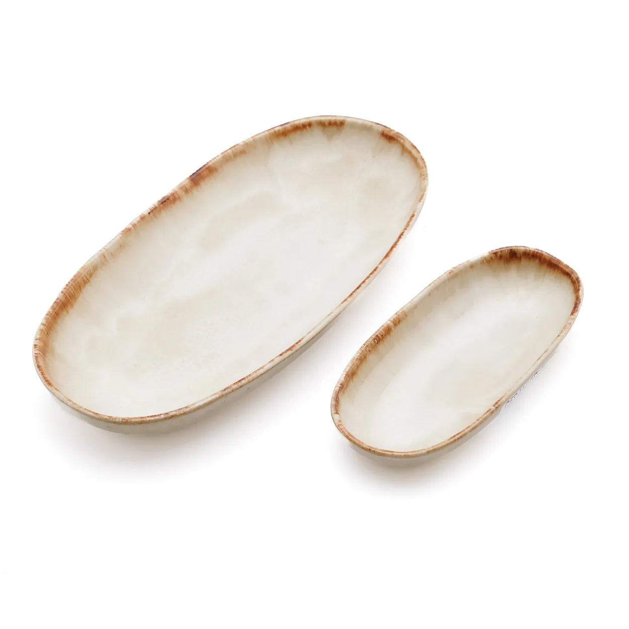 Assiette ovale Cascais - M - Lot de 6