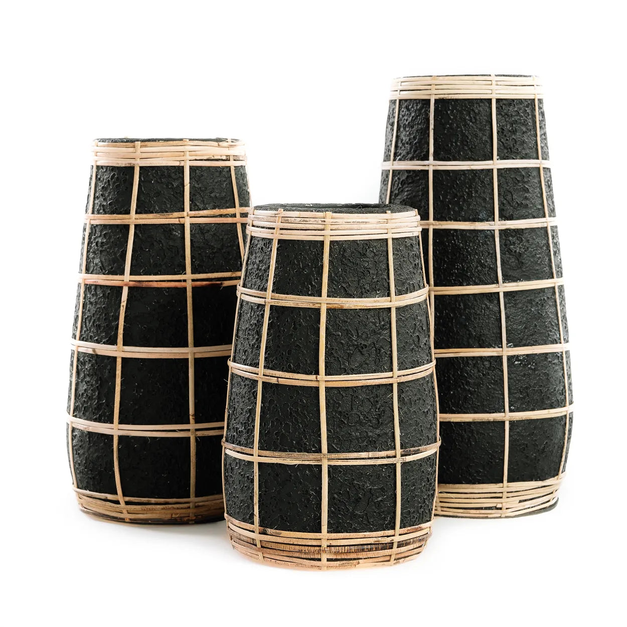 The cute vase - Black Natural - L