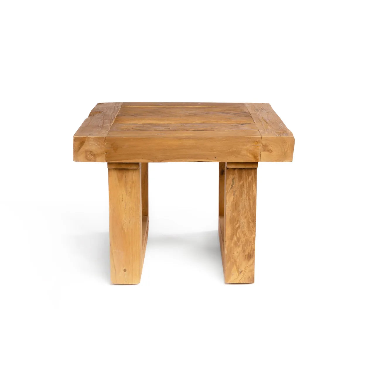 The recycled teak side table - Naturally