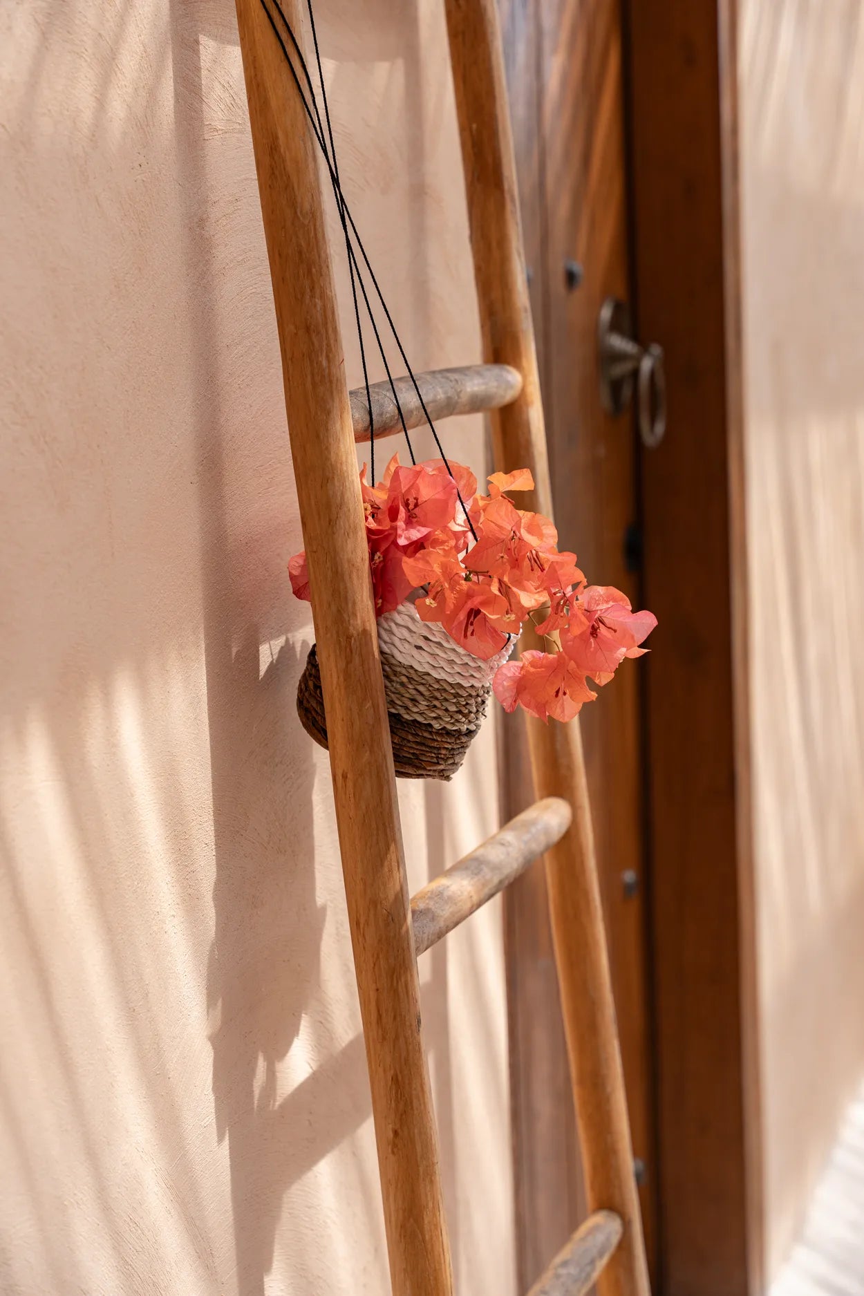 The banana plant hanger - natural white - S