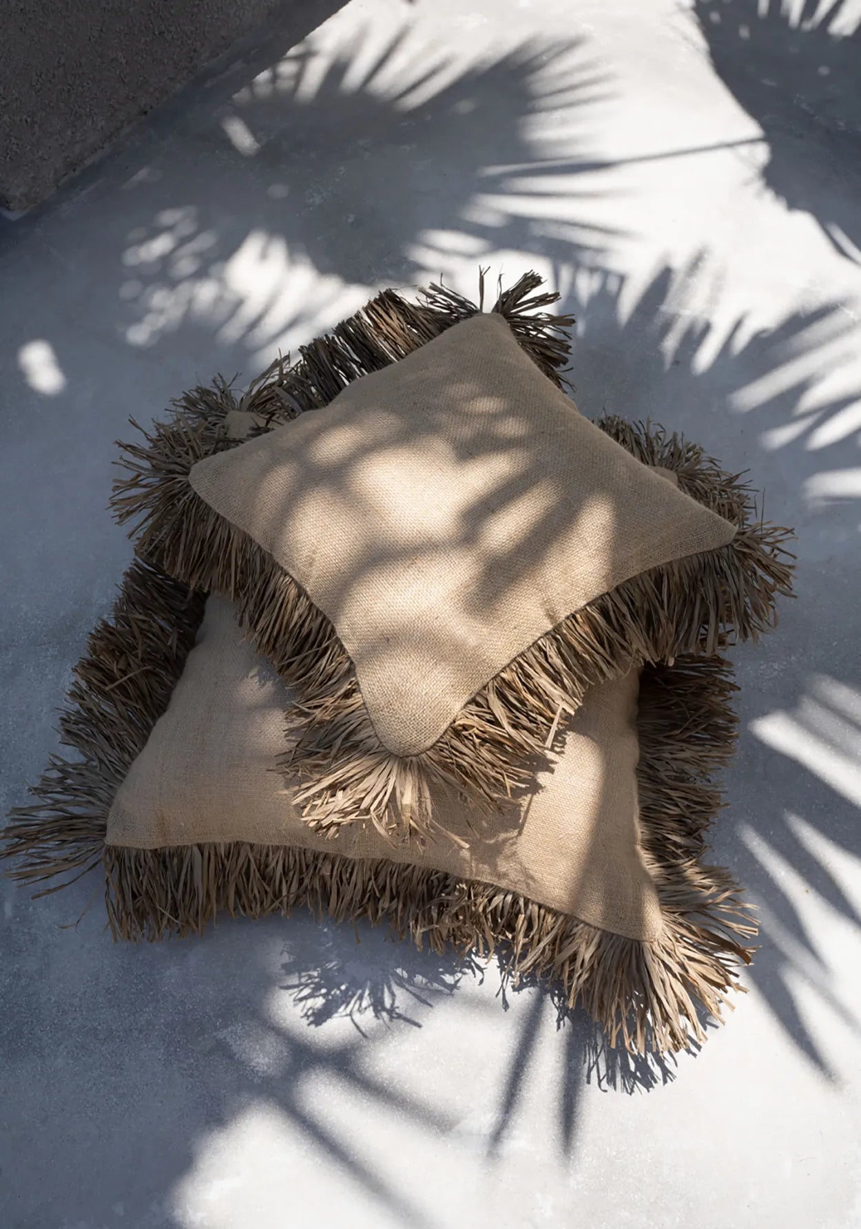 Housse de coussin Bonita en jute - Naturel - 60x60