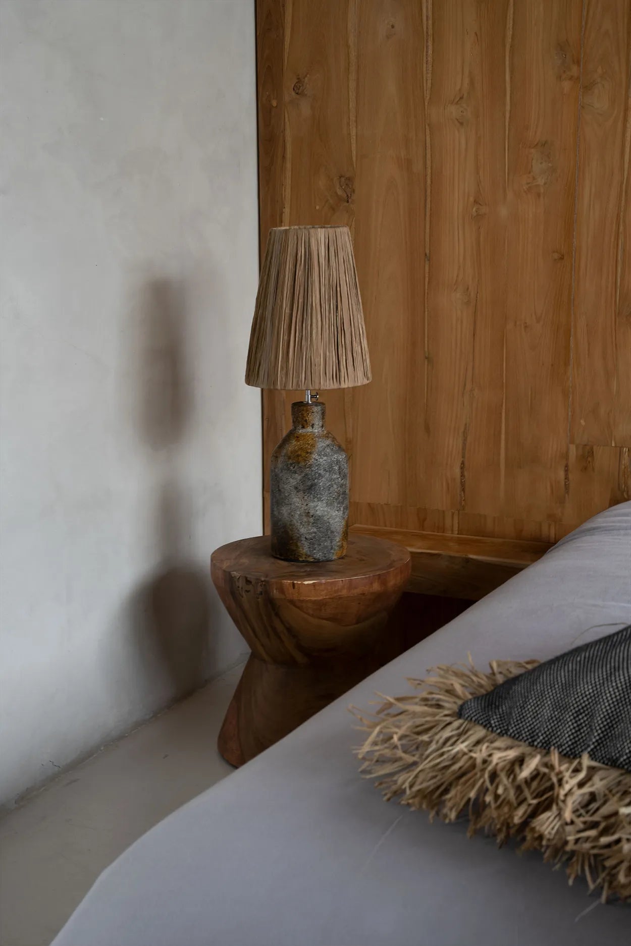 Lampe de table Ithaka - Gris antique naturel