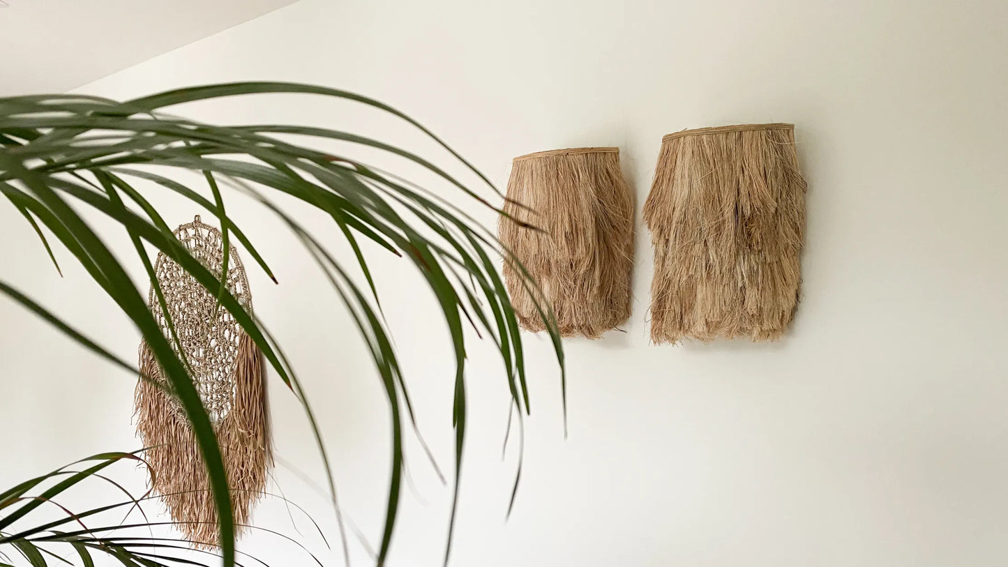 The Abaca wall applique - Natural - S
