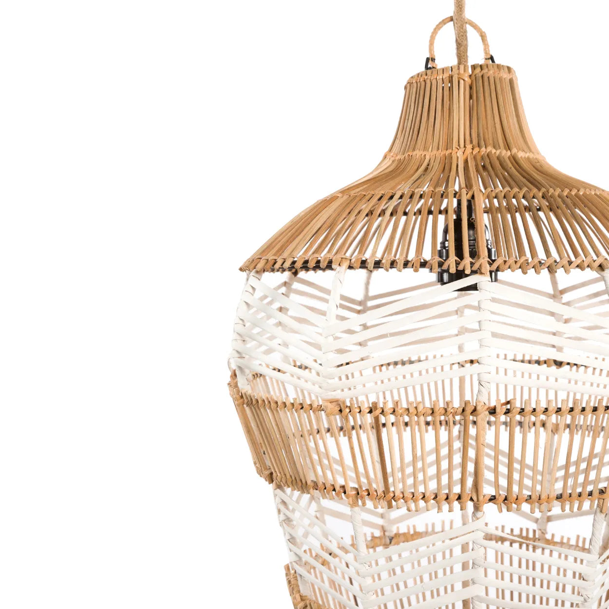 Suspension Vase - Blanc Naturel - M