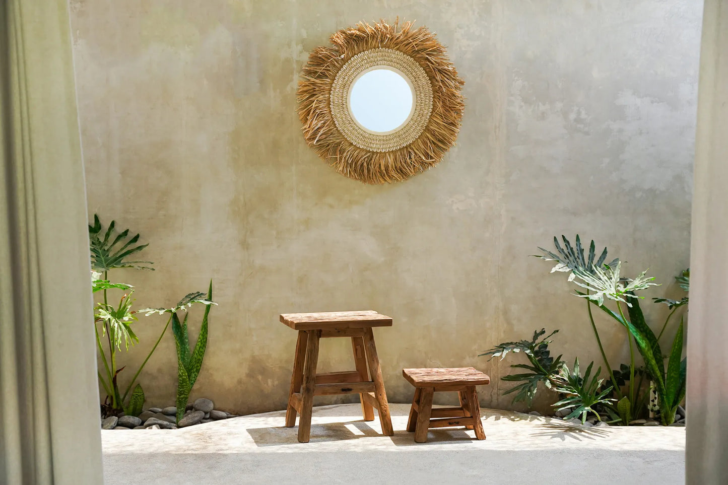 The Yoke stool - Natural - L
