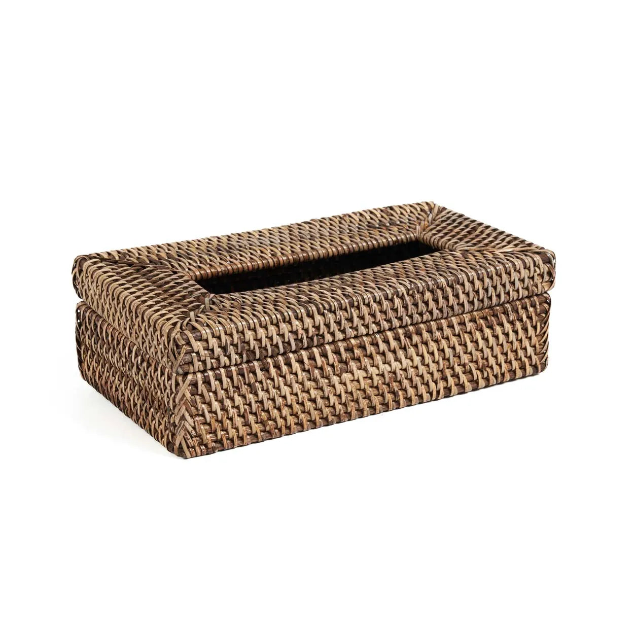 De Rattan Classic Tissue Box - Natuurlijk Bruin