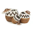 The Little Bay Beach Basket Natural White
