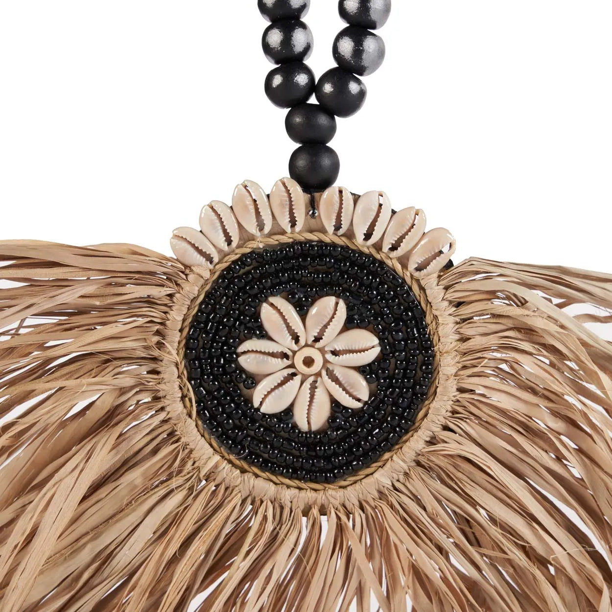 De Raffia Mahkota Kwast - Natuurlijk Zwart