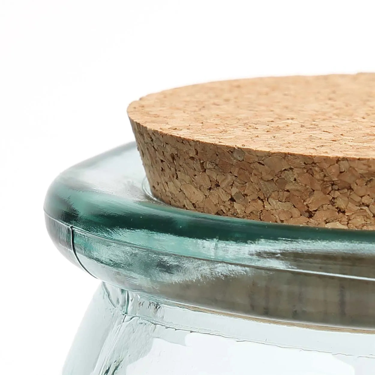 Le pot en verre Belly - Bleu - M