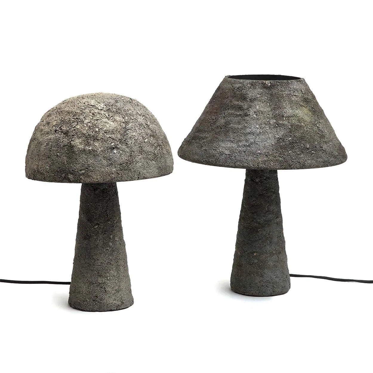 The concrete mushroom table lamp
