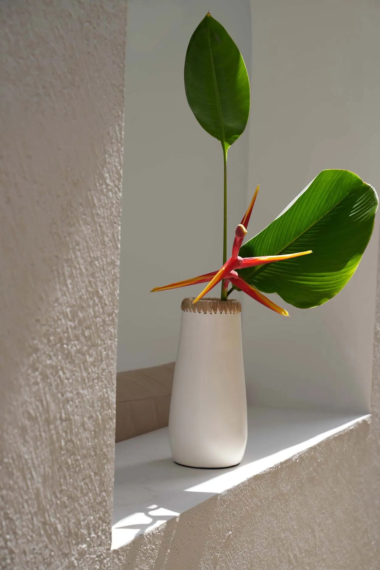 The Cunning Vase - White Natural - L