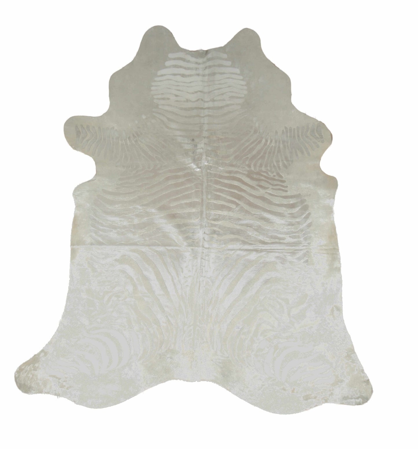 Koeienhuid - Zebra - Zilver