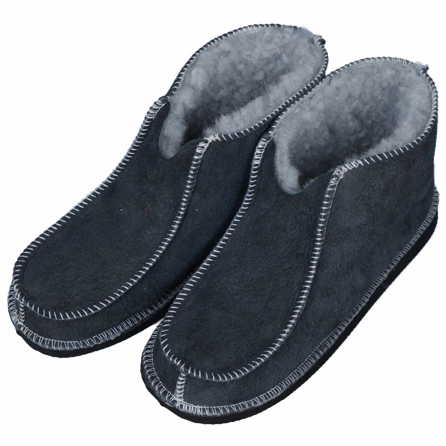 Lamsvel Kinder Pantoffels - Grijs - Maat 21/22