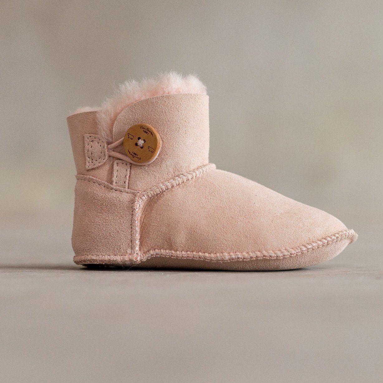 Lamsvel Kinderpantoffels Davin - Roze - Maat 27/28