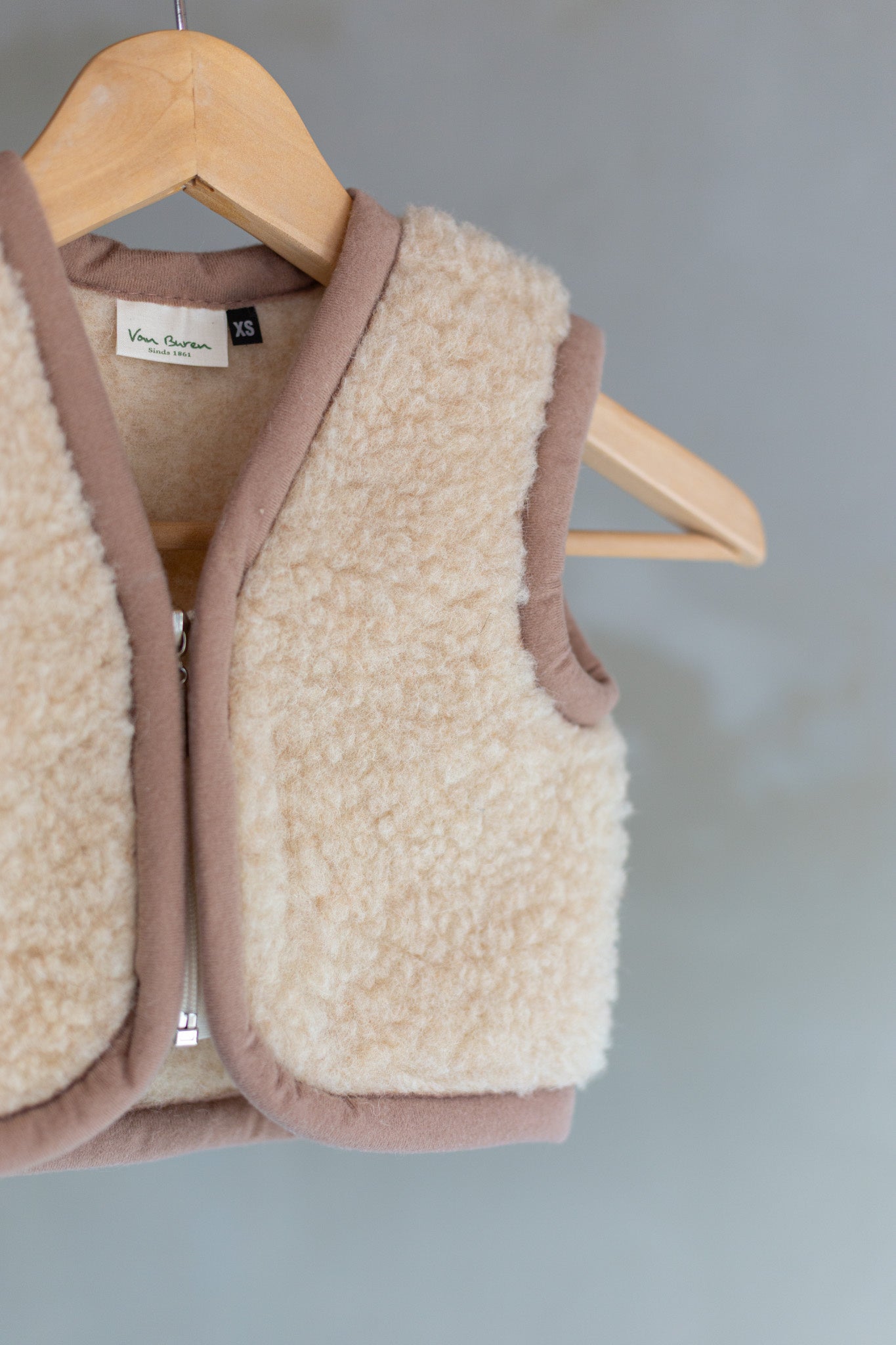 Wollen babybodywarmer Nilo Camel - XS / 74-92