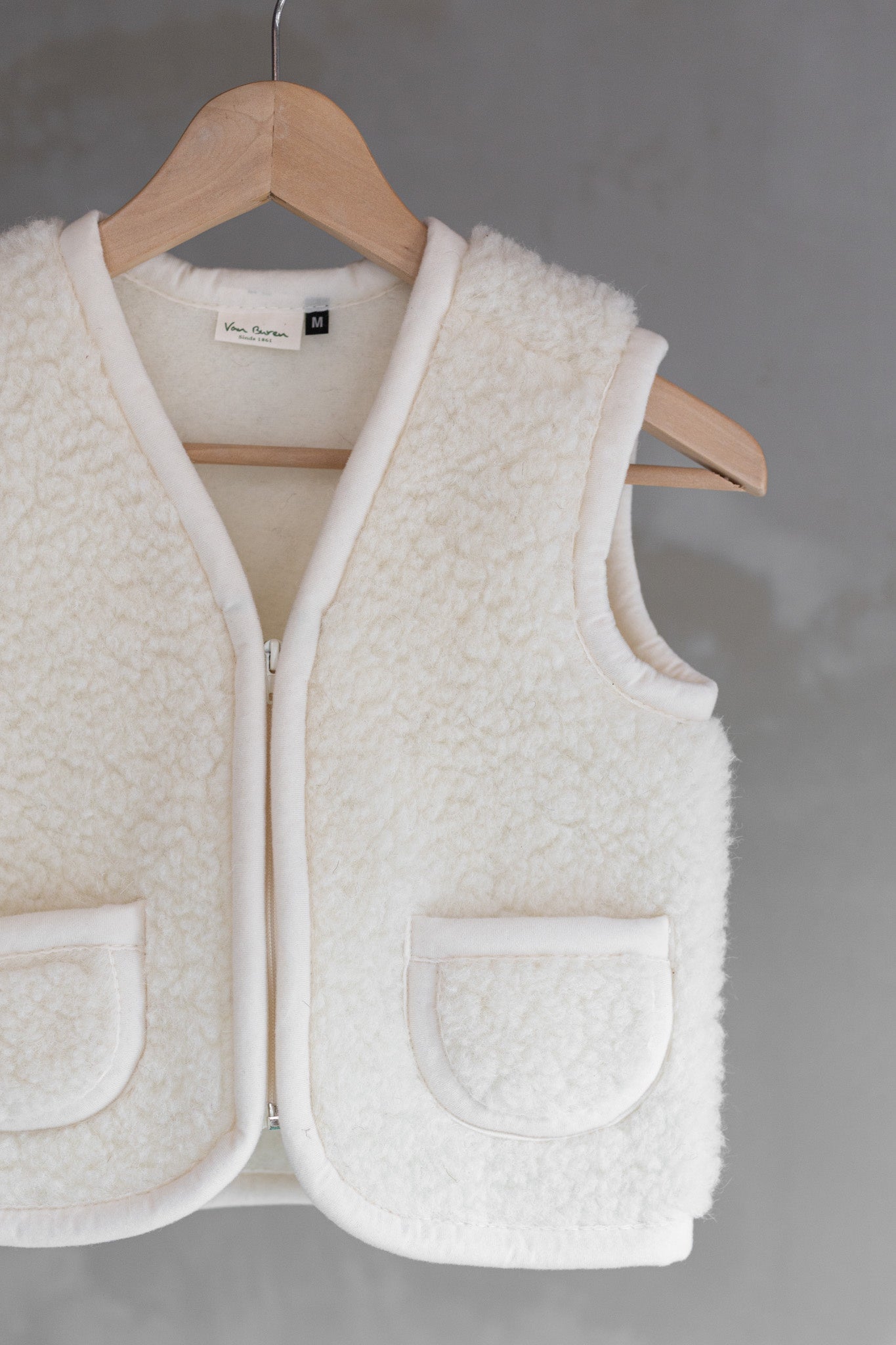 Wollen kinderbodywarmer Nilo - off-white - S / 92-104