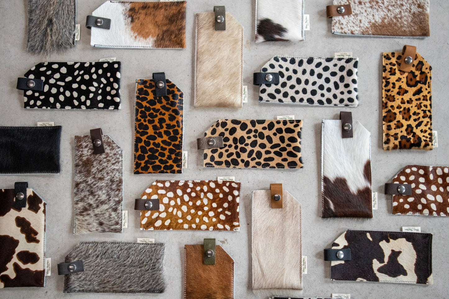 Brillenhoes - Zwart leer