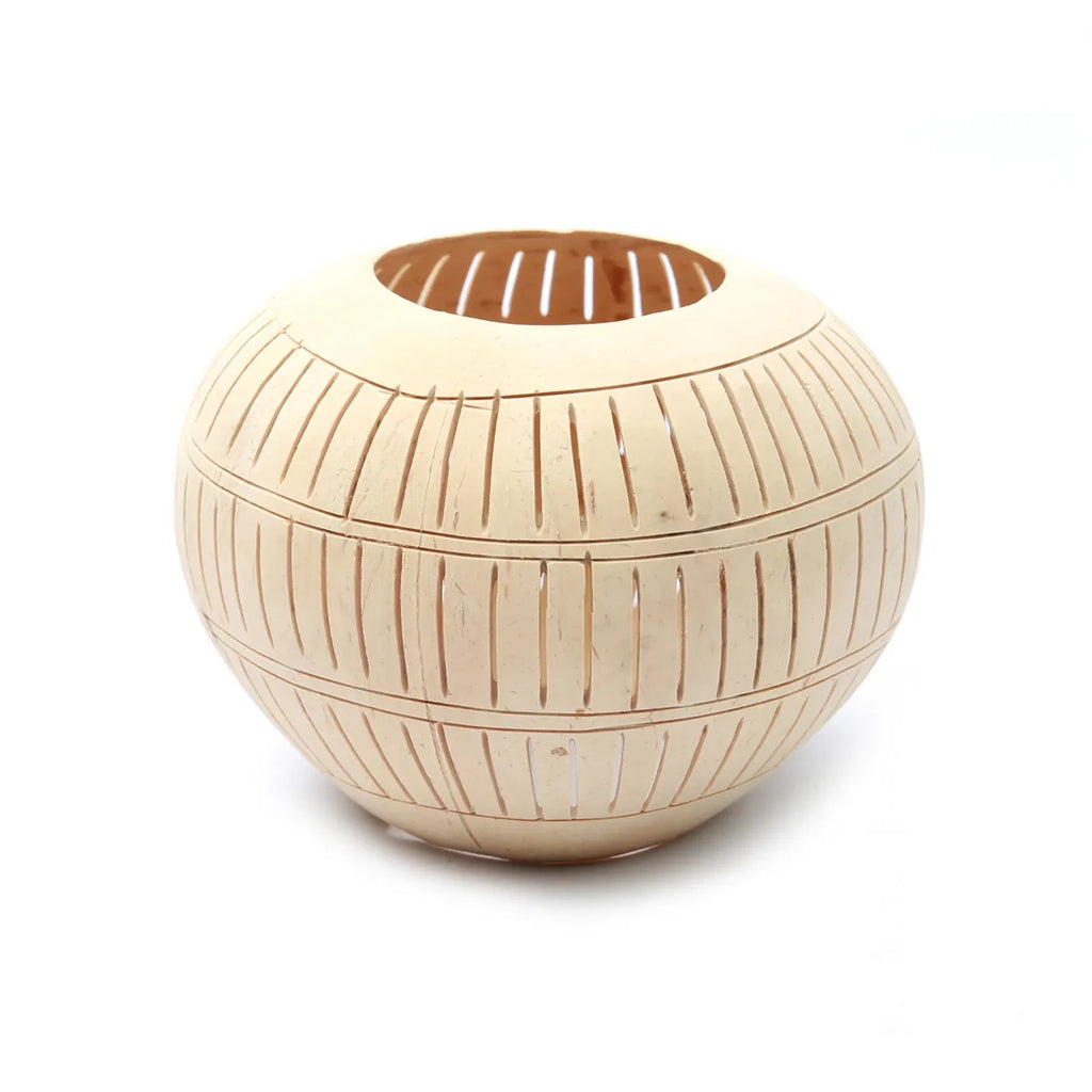 The Coconut Stripe I candlestick - Naturally_40