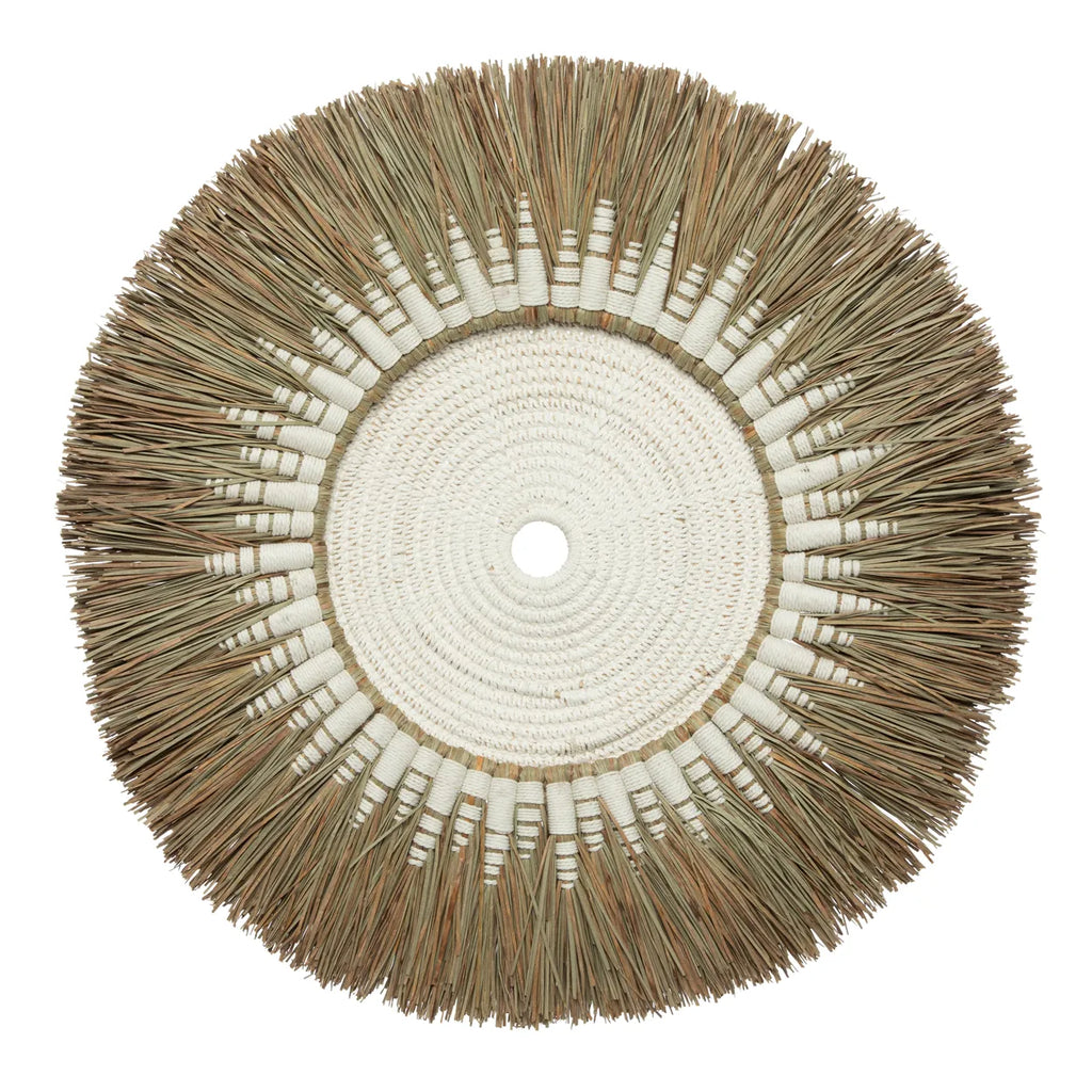 The Raffia Macramé Wall Decoration - White Natural