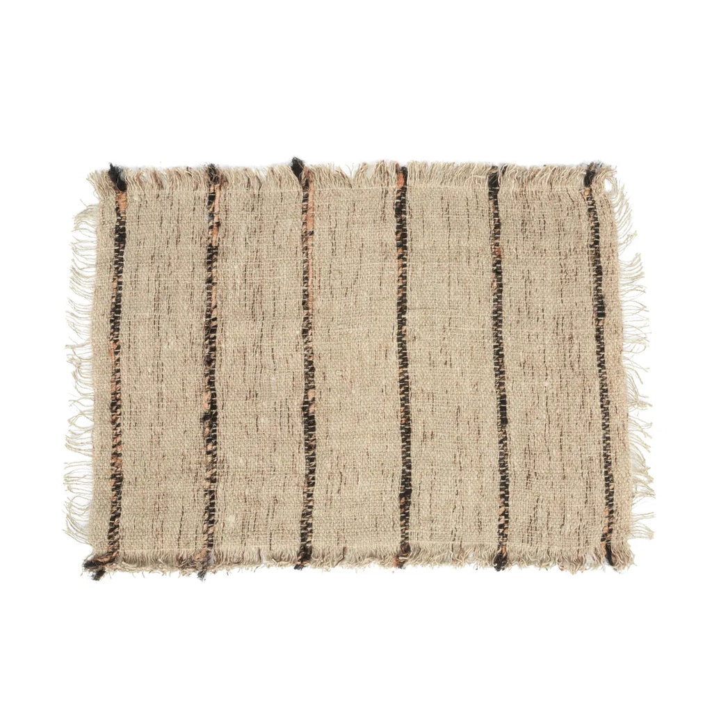 Set de table Oh My Gee - Beige Noir - Lot de 4