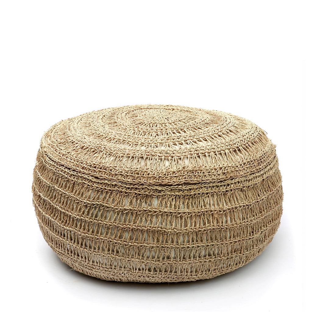 De Zeegras Poef - Natuurlijk - M