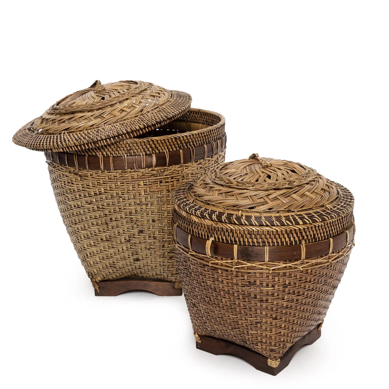 The colonial storage basket - natural brown - M