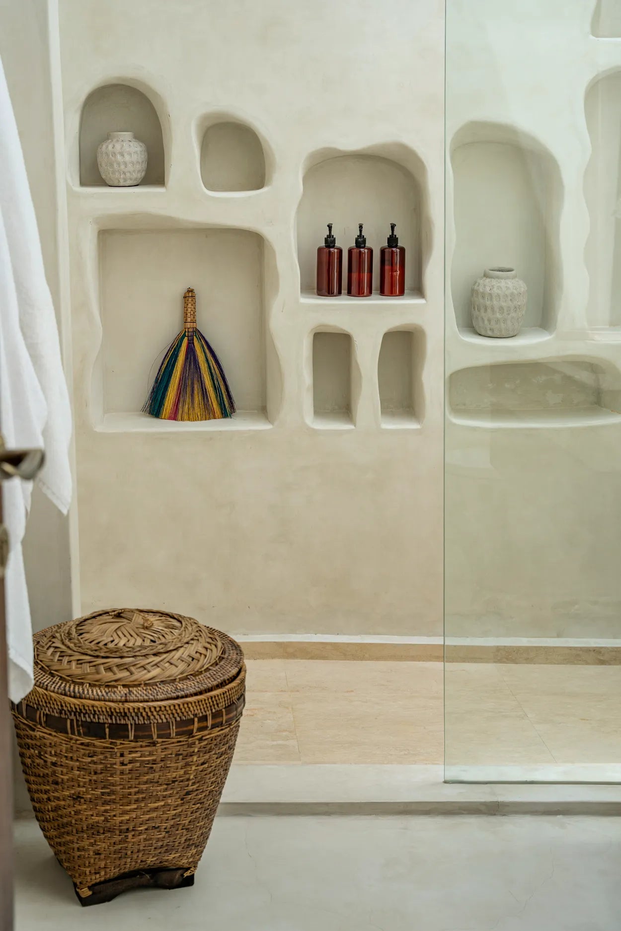 The colonial storage basket - natural brown - M