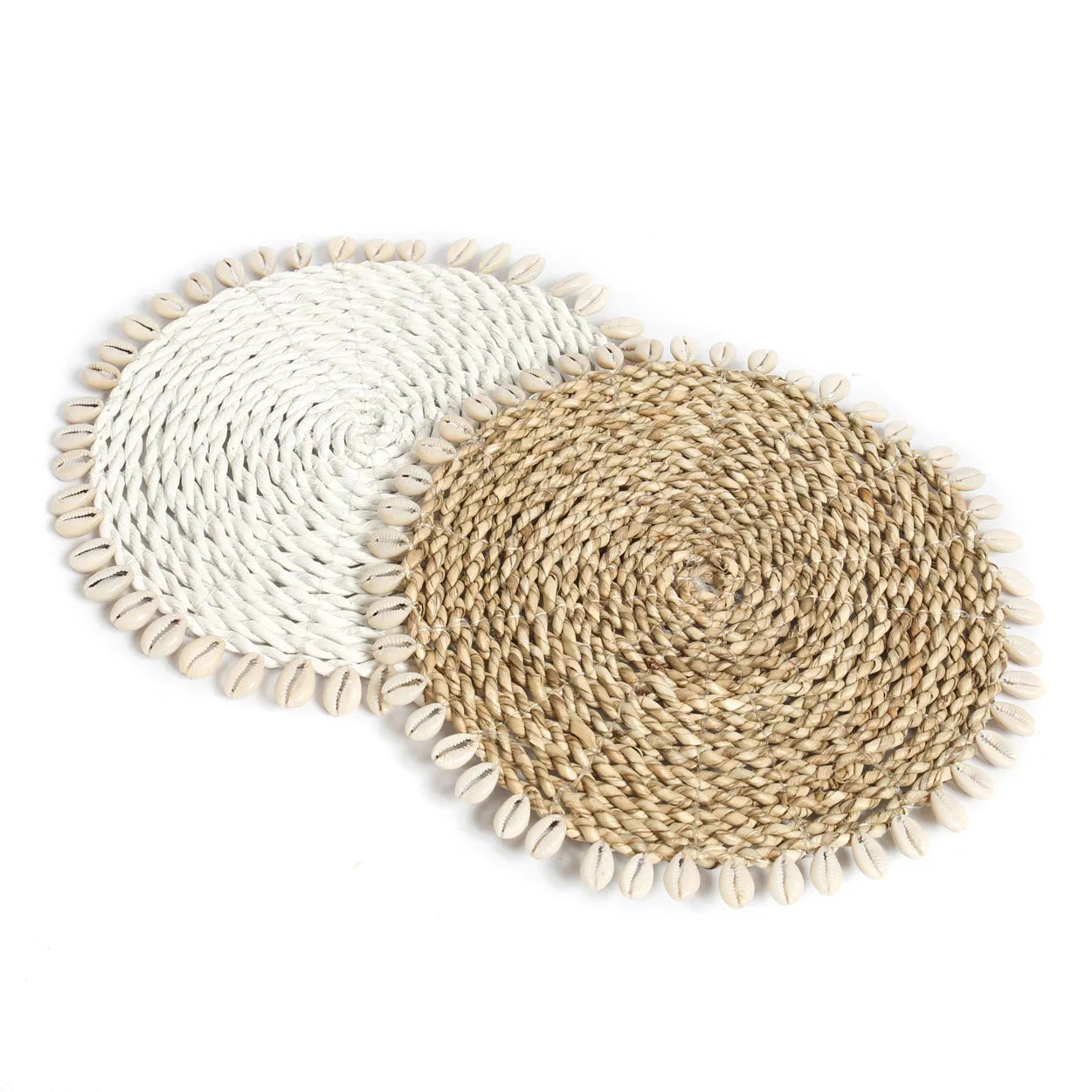 De Zeegras Schelp Pan Onderzetter - Wit