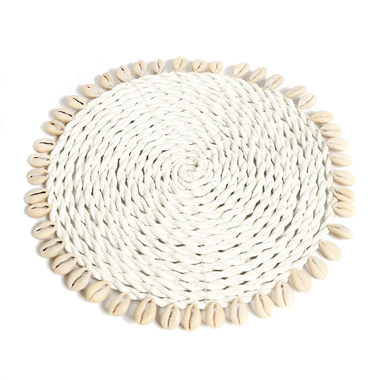 De Zeegras Schelp Pan Onderzetter - Wit