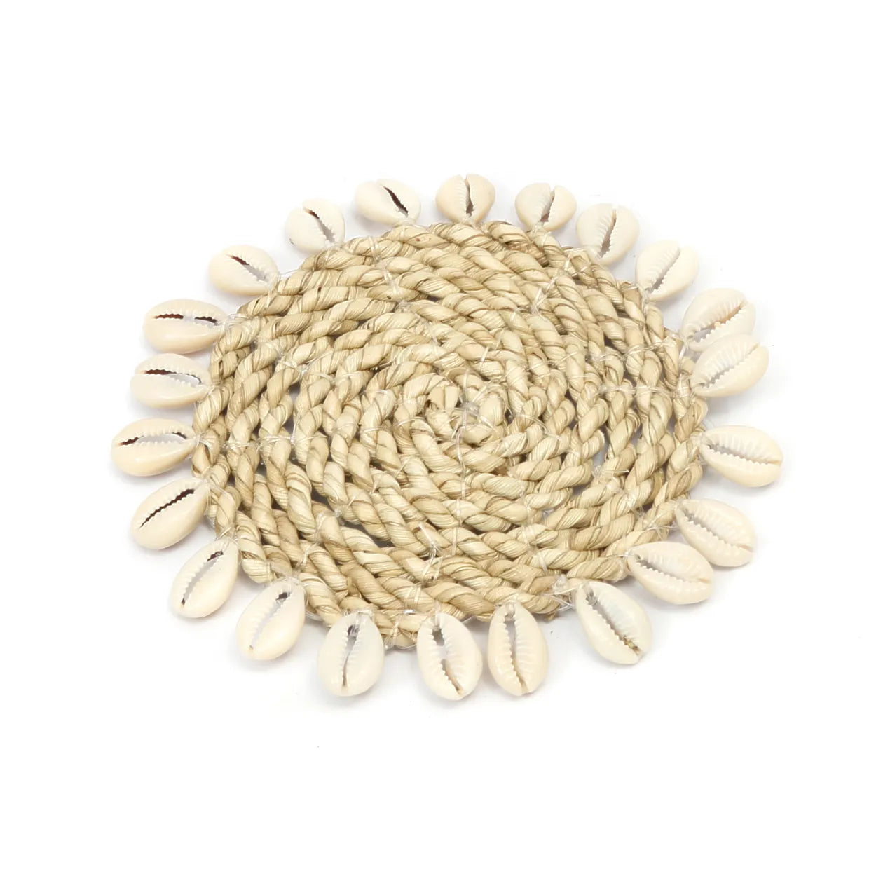 The seagrass shell coaster - Natural 4 pieces
