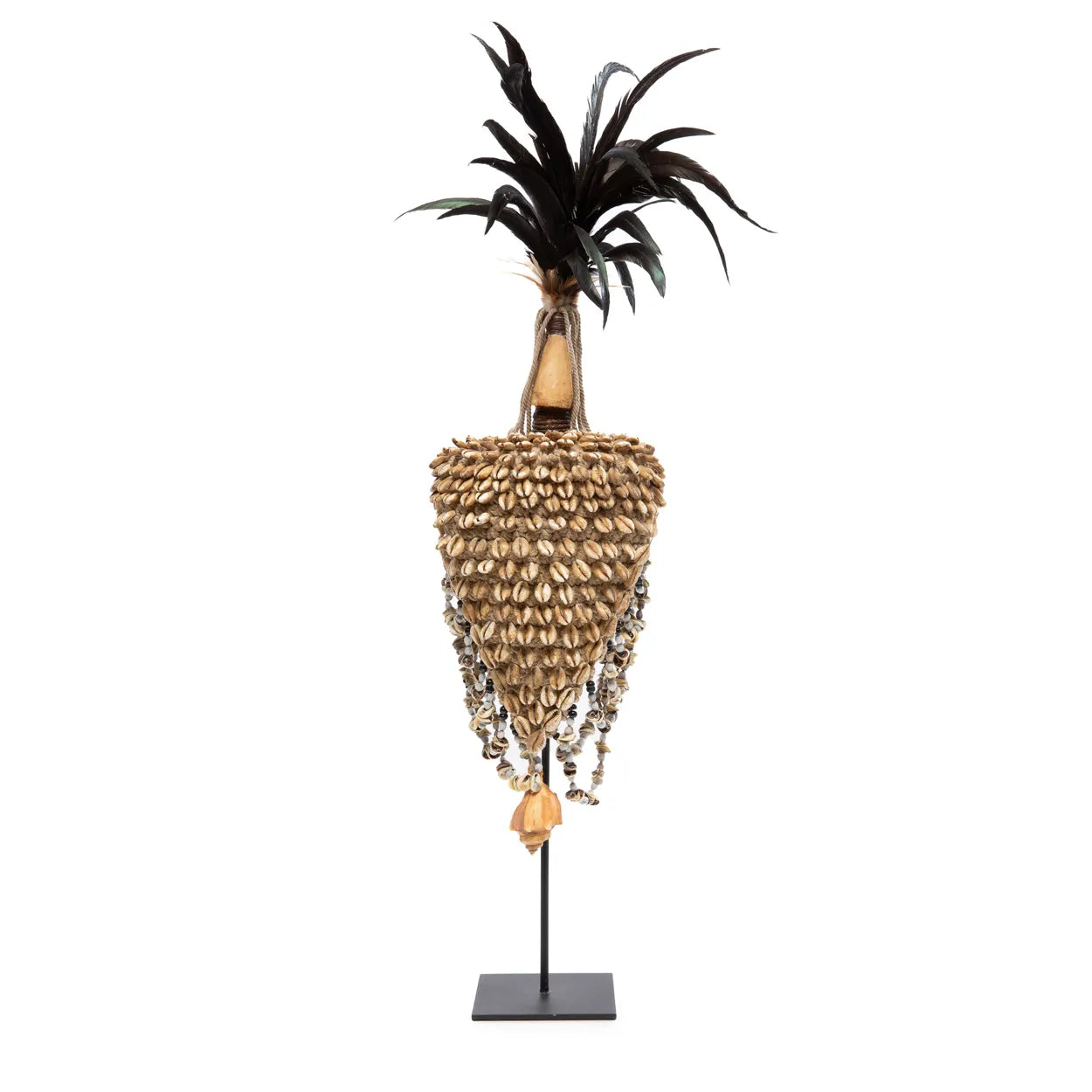 Le chapeau coquillage sur pied - Noir naturel