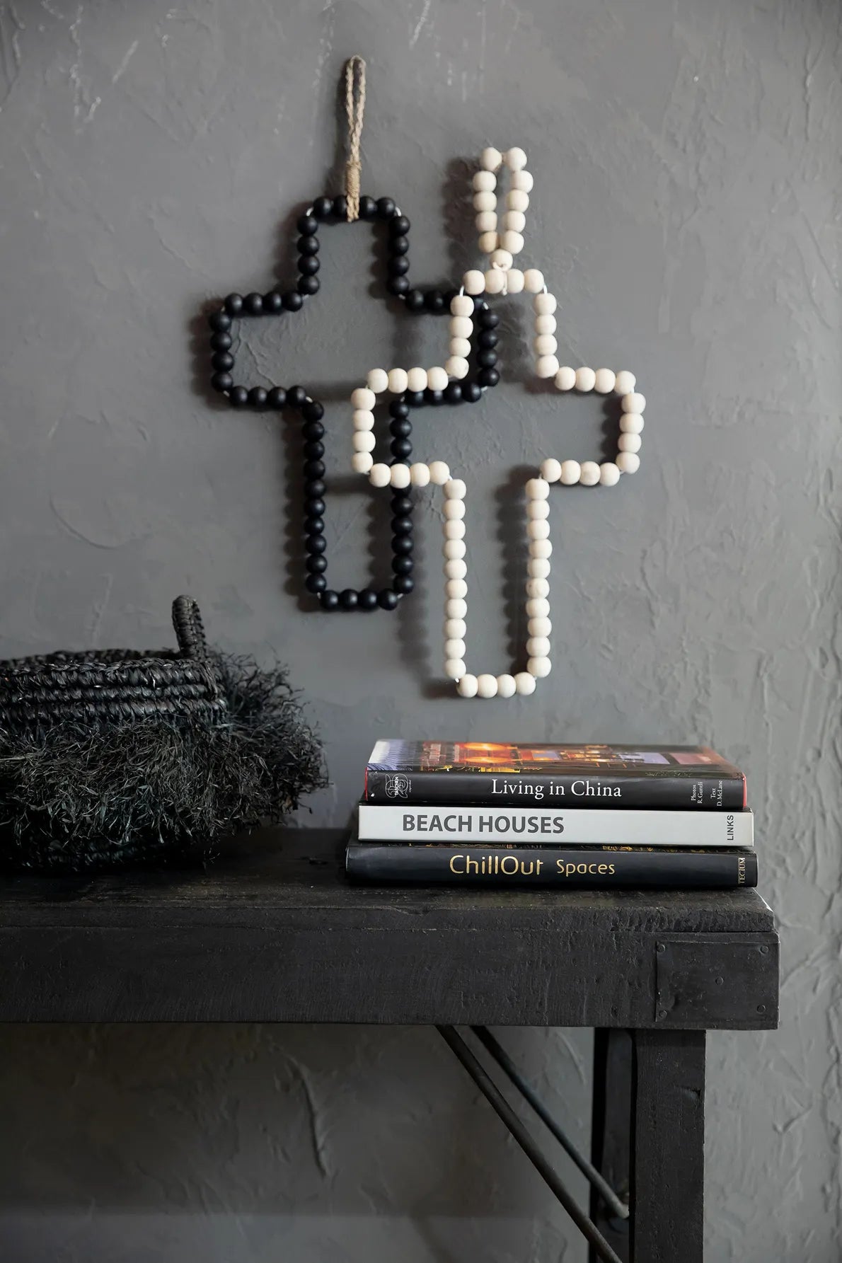Wooden Cross - Black