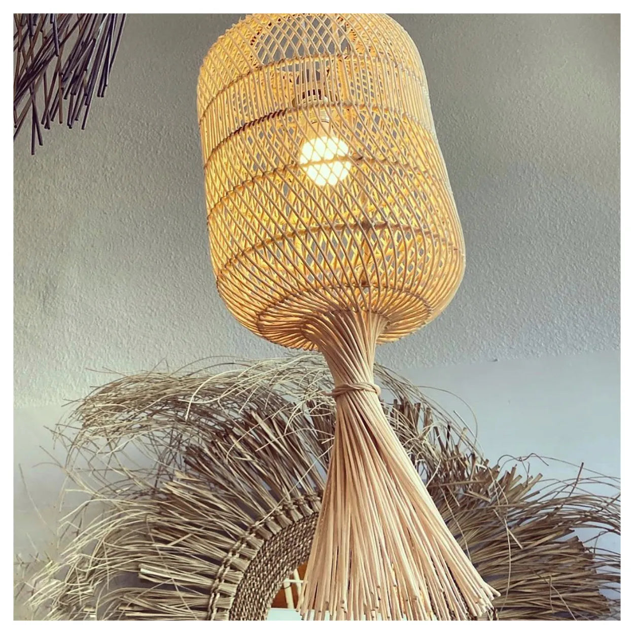 The Dumpling Floor Lamp - Hanging Lamp - Natural - M