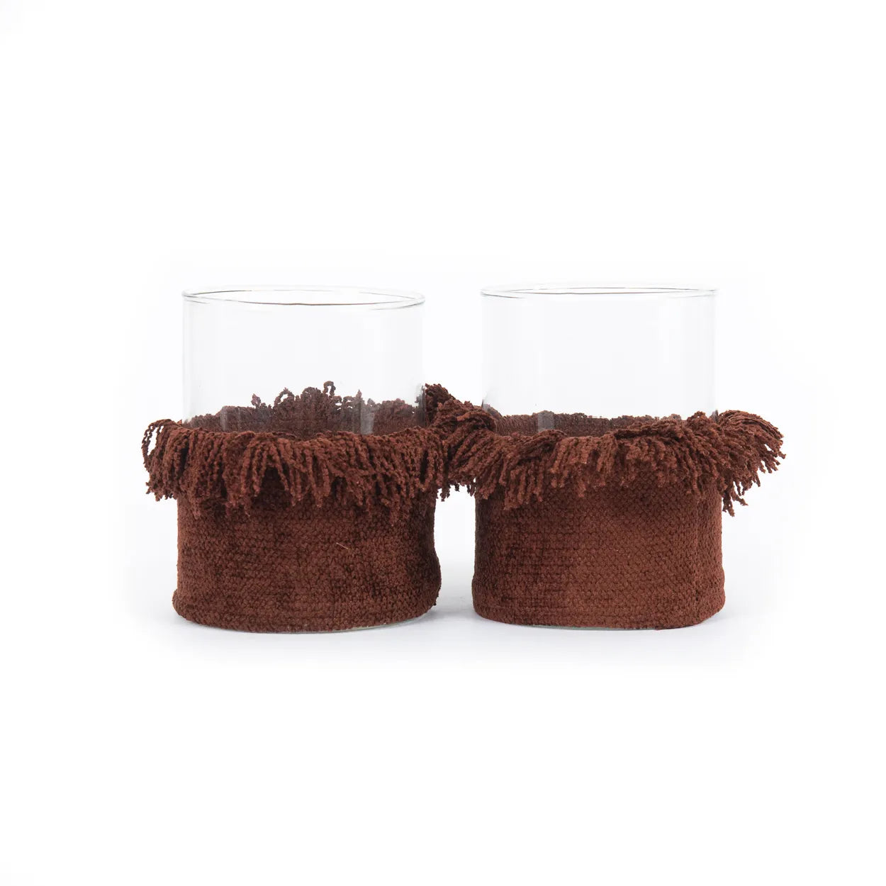 Bougeoir Oh My Gee - Velours rouge bordeaux - L