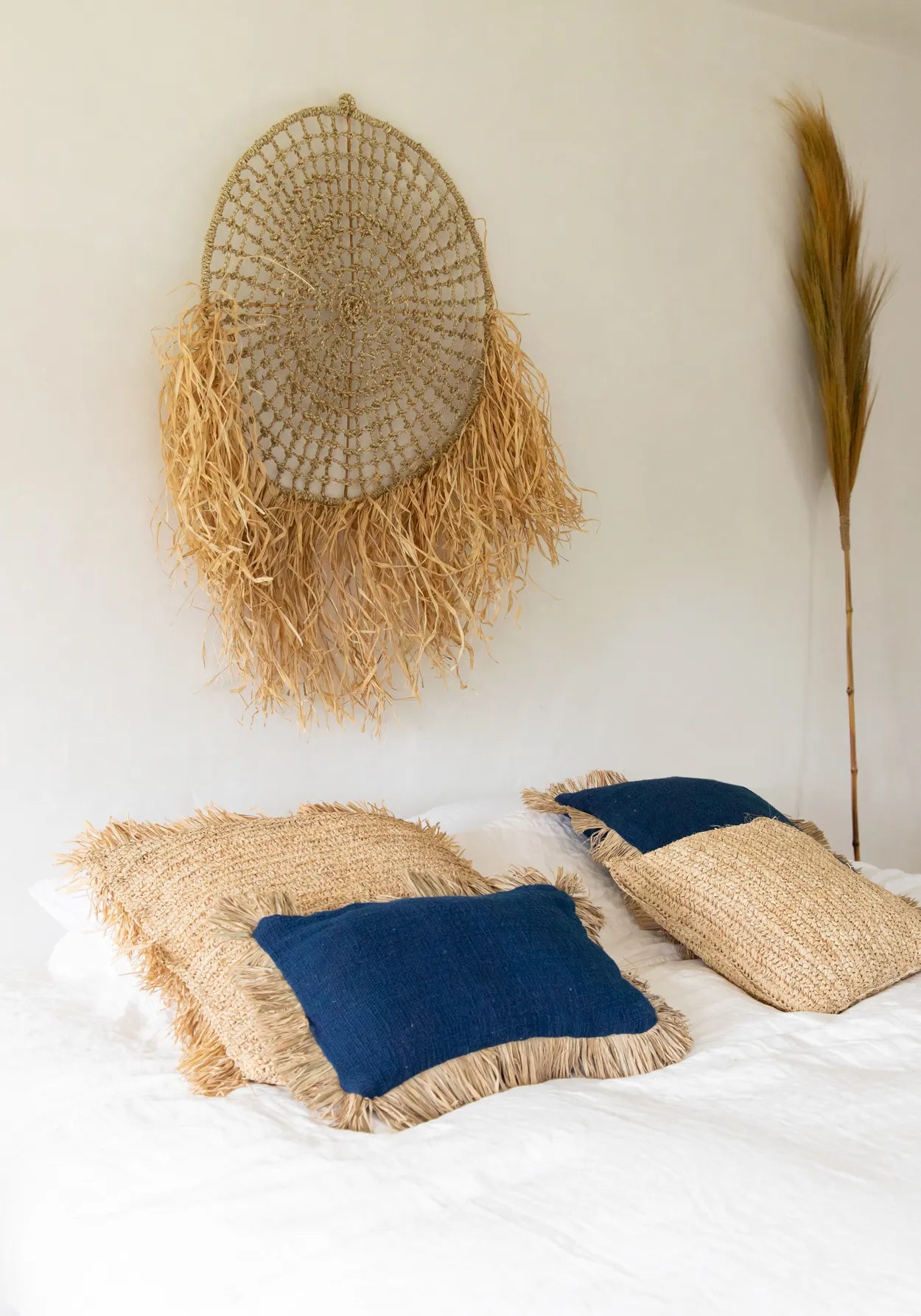 The Saint Tropez cushion cover - Blue Natural - 30x50_40
