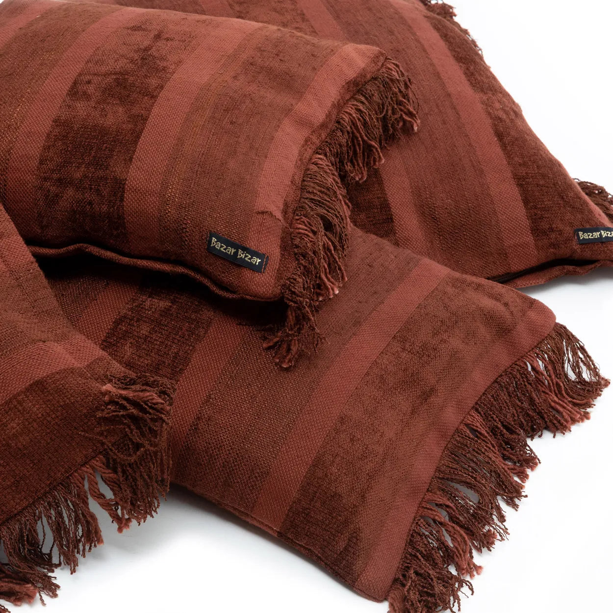 The Oh My Gee Cushion Cover - Bordeaux Red Velvet - 60x60_40