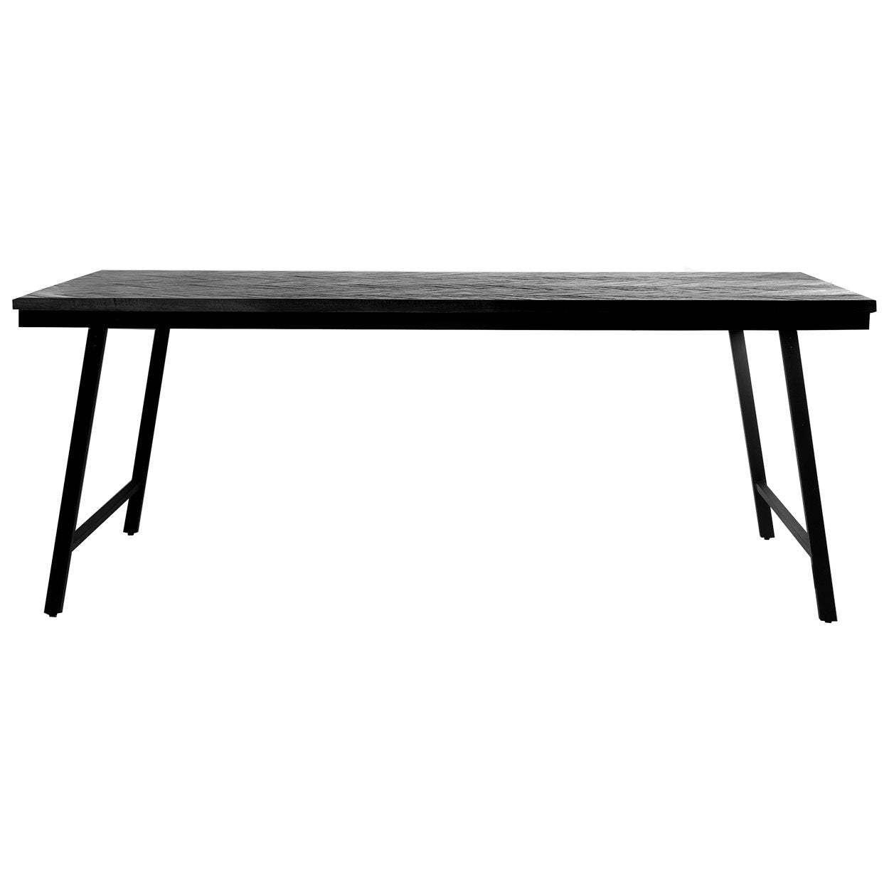 De Visgraat Markttafel - Zwart - 200cm