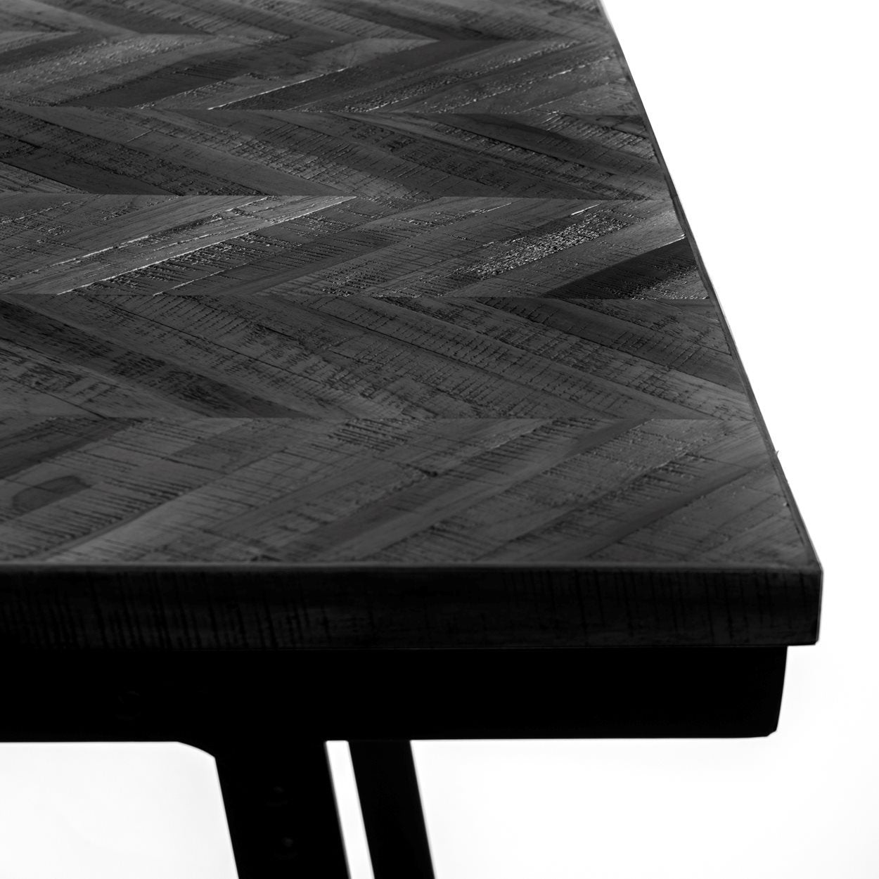 De Visgraat Markttafel - Zwart - 200cm