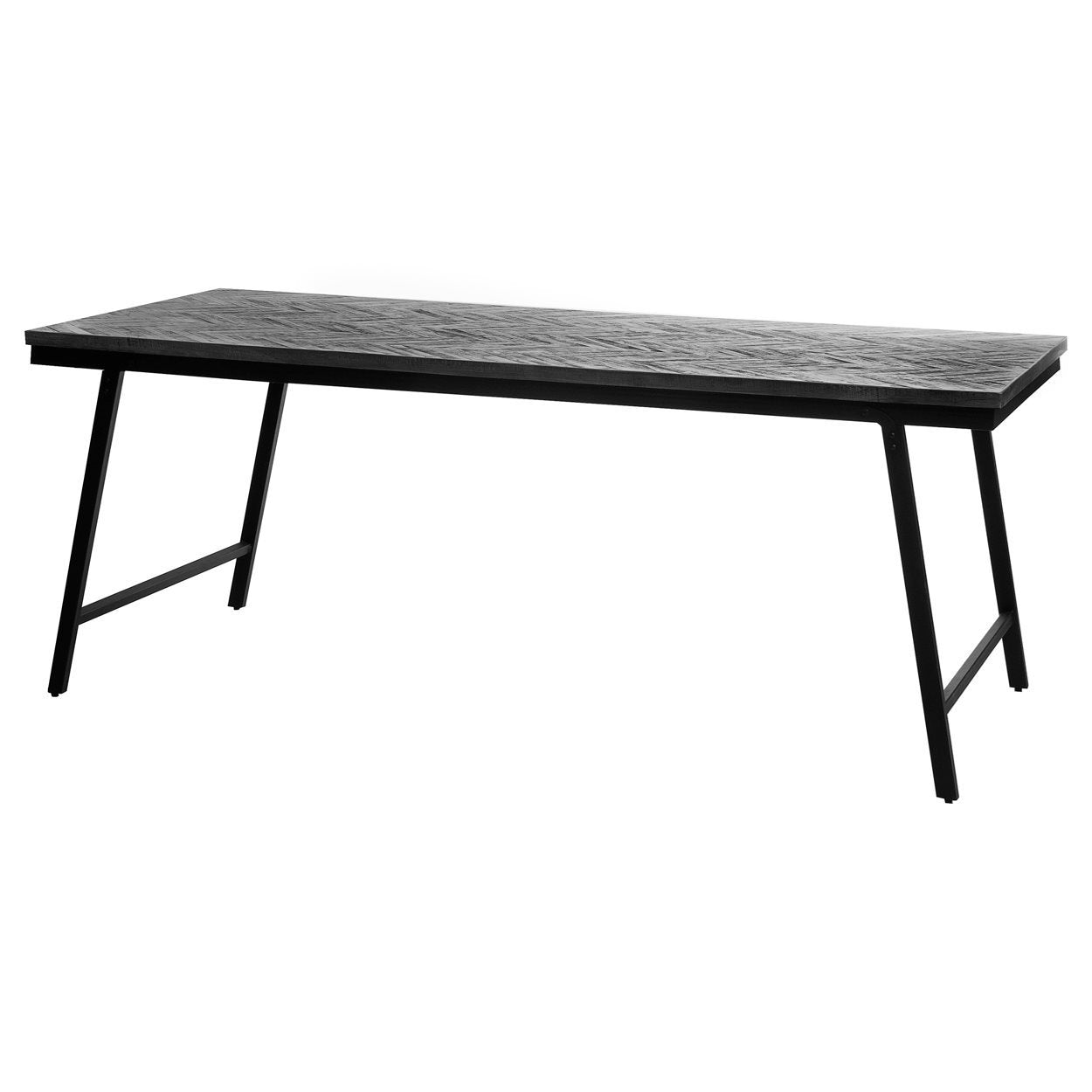 De Visgraat Markttafel - Zwart - 200cm