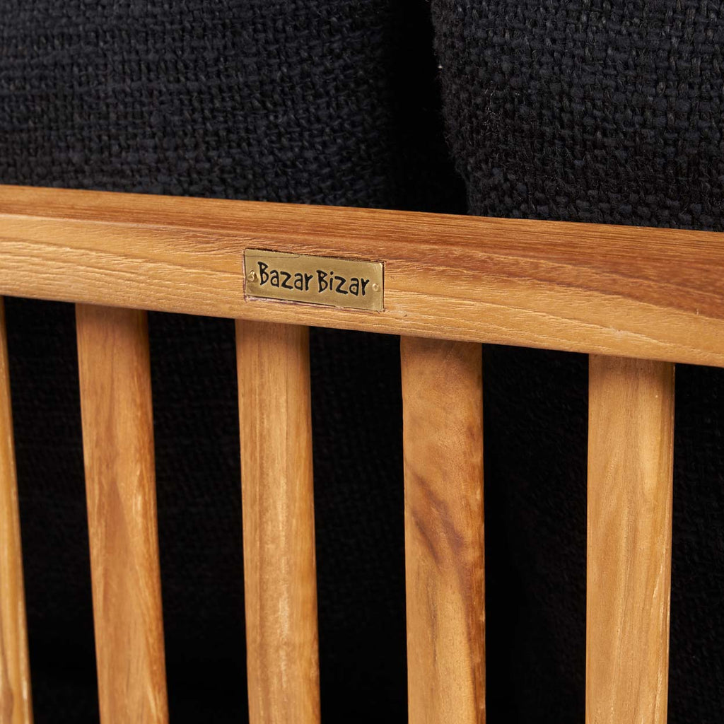 The Malawi Two-seater Sofa - Natural Black