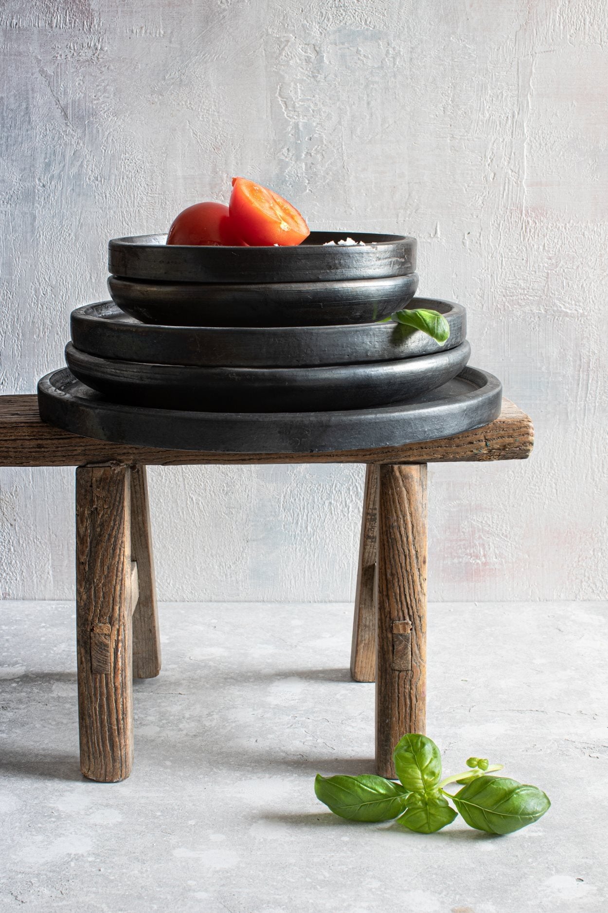Het Terracotta Burned Bord - Zwart - M