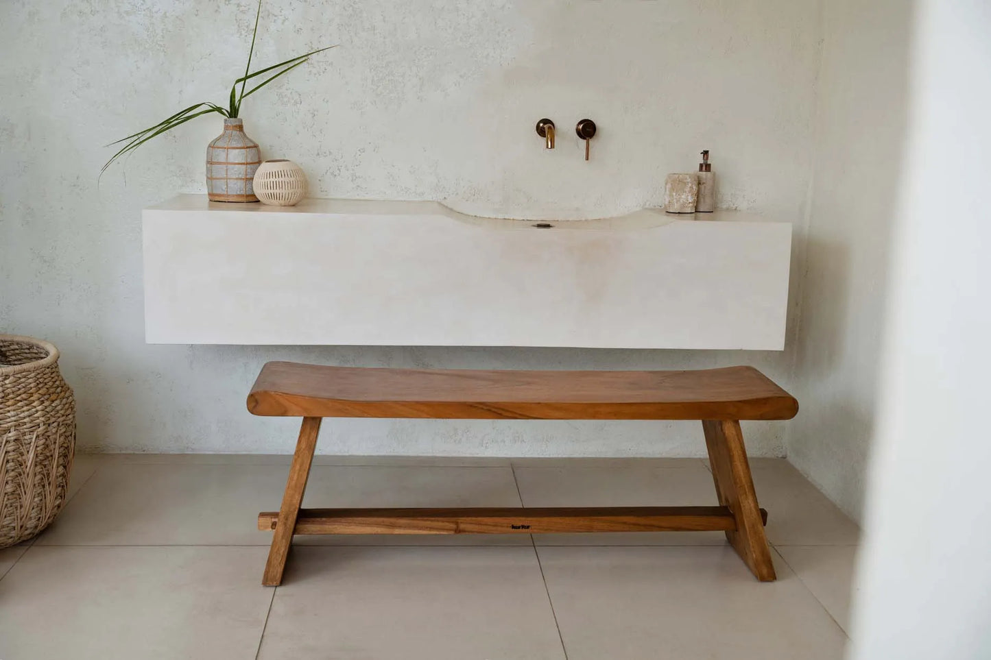 The Coconut Stripe I candlestick - Naturally_40