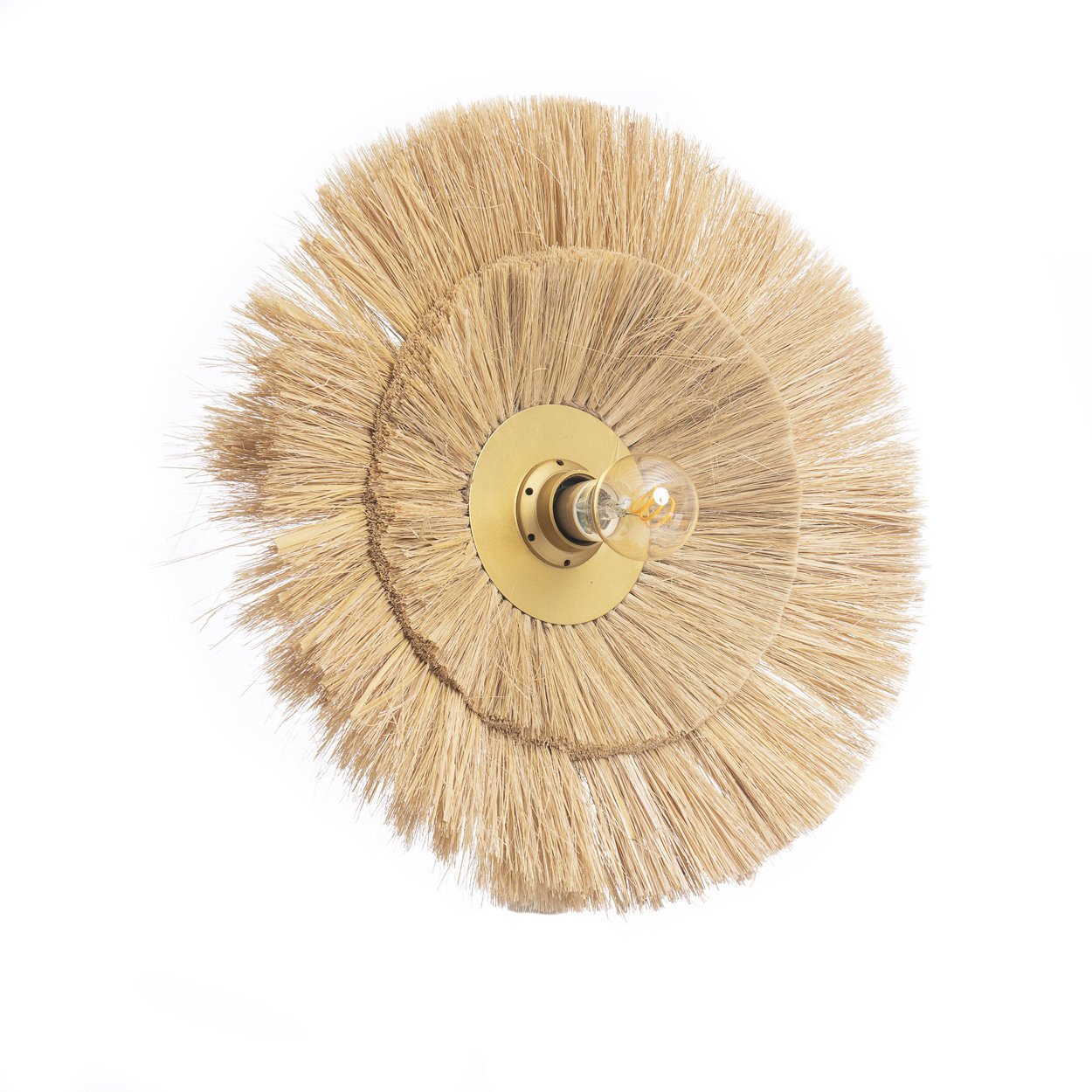 De Double Trouble Muurlamp - Naturel Goud - M