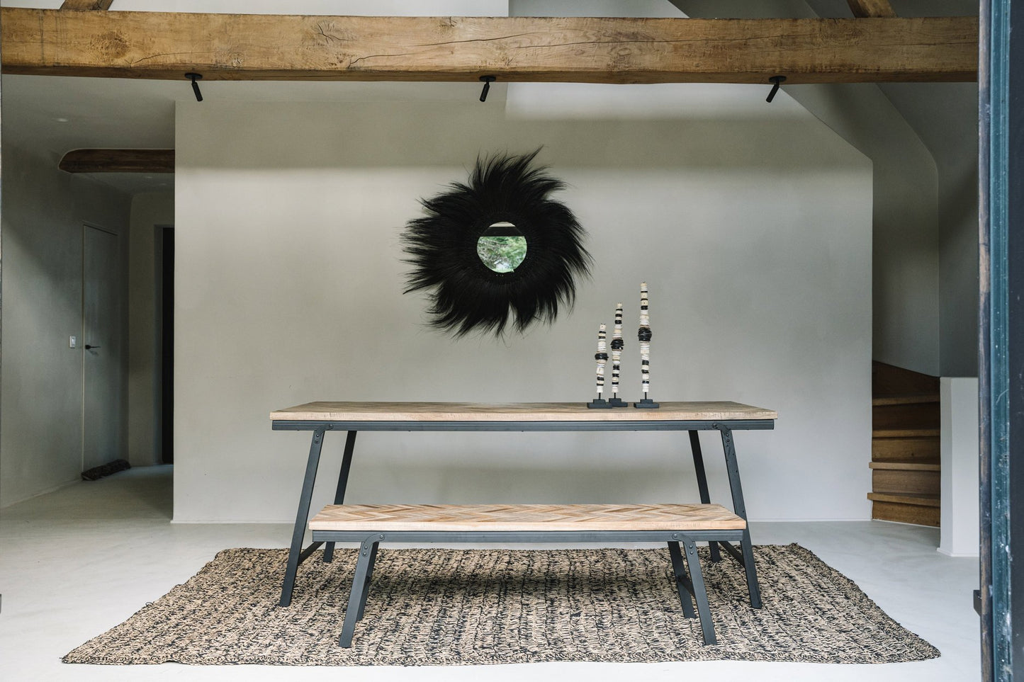 De Visgraat Markttafel - Naturel - 200cm