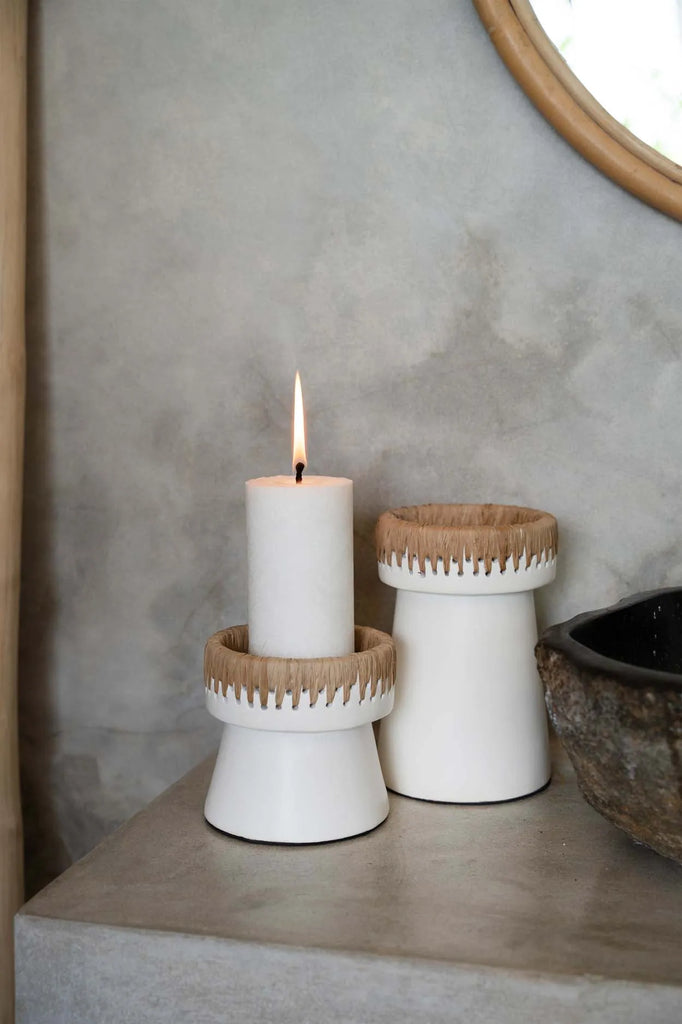 The beautiful candle holder - white of course - S