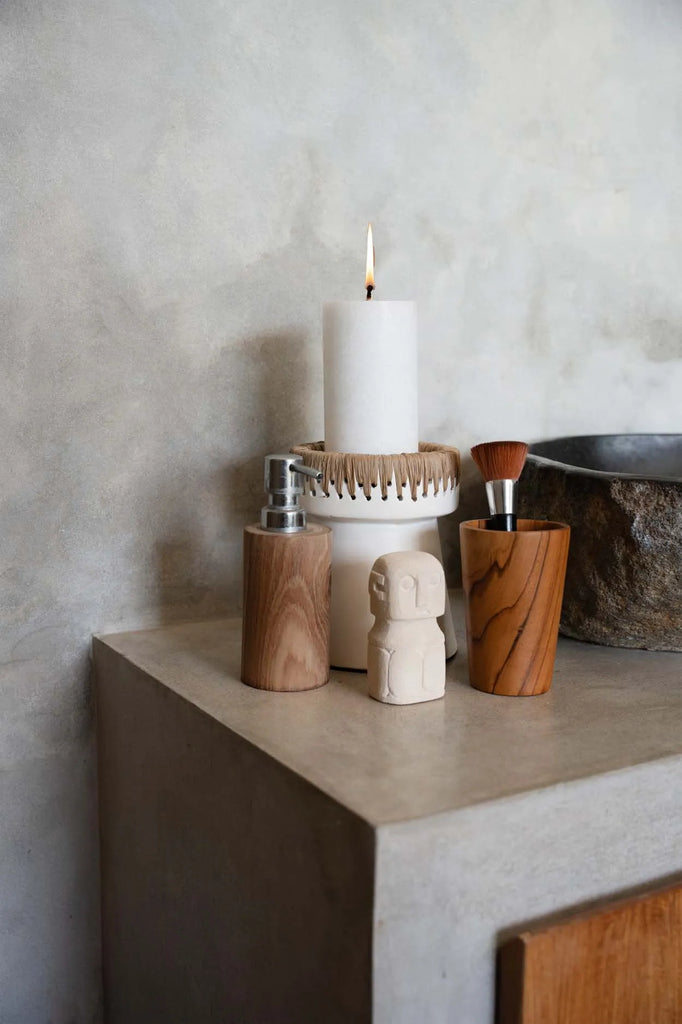 The beautiful candle holder - white of course - M