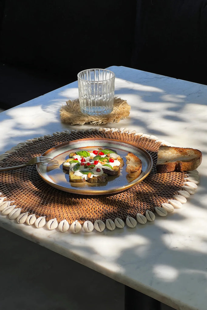 Set de table Coquillage Colonial - Marron Naturel