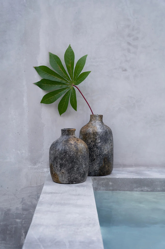 The stylish vase - Antique Grey - S