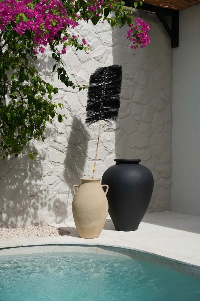 De Raffia Palmeira - Zwart (6st)